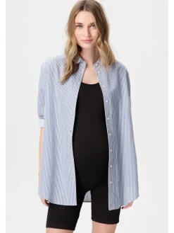 Bluse Arles in Gris blue Stripe