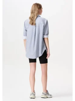Bluse Arles in Gris blue Stripe