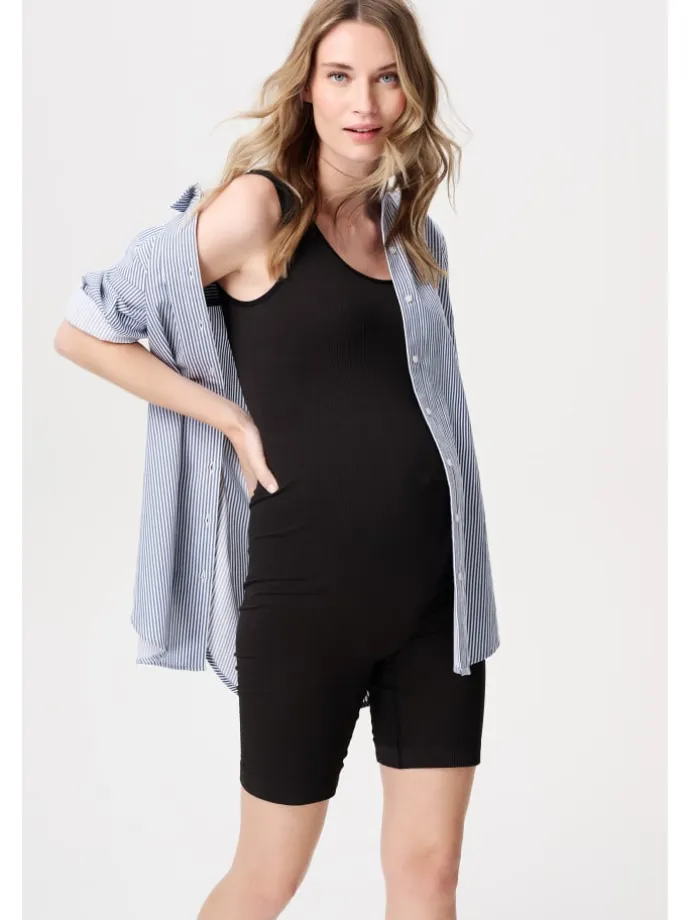 Bluse Arles in Gris blue Stripe