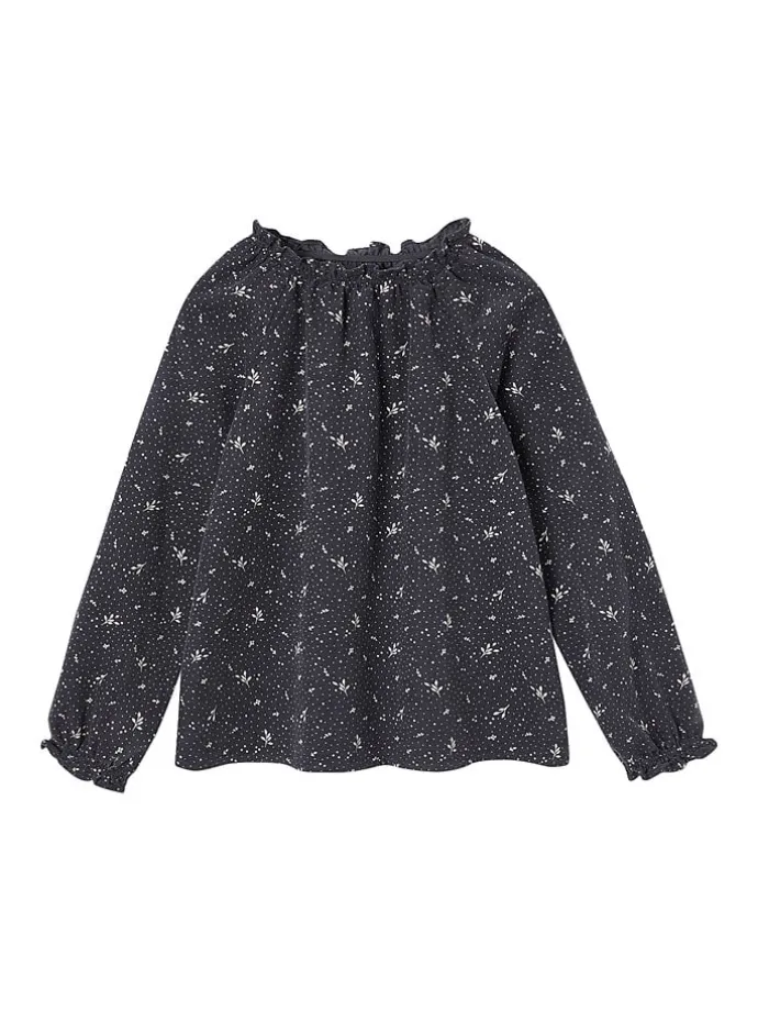 Bluse in Anthrazit