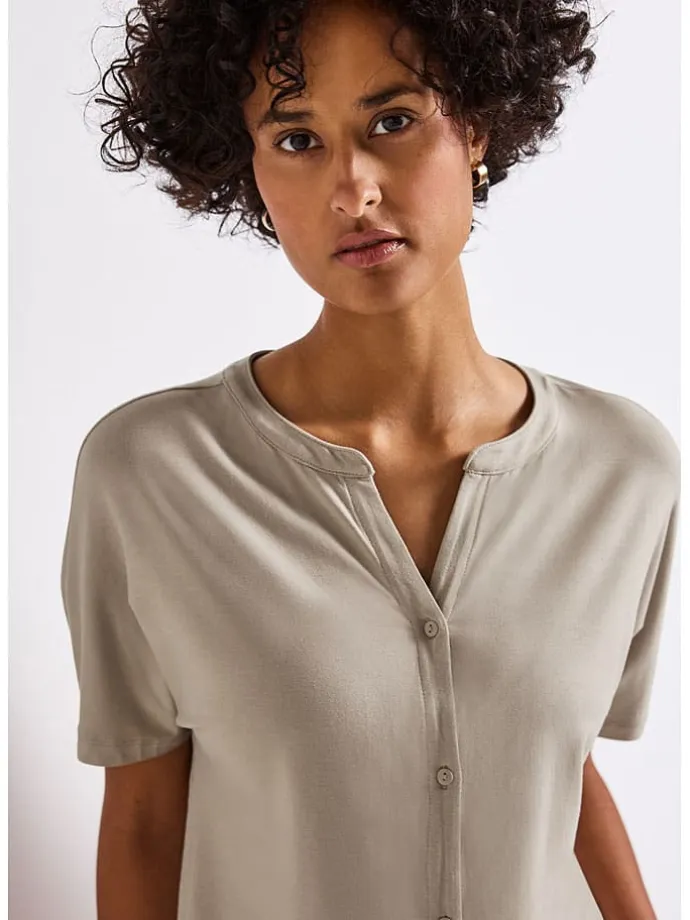 Bluse in Beige