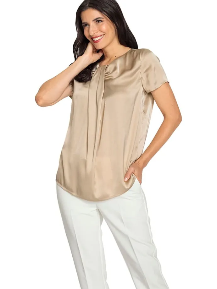 Bluse in Beige