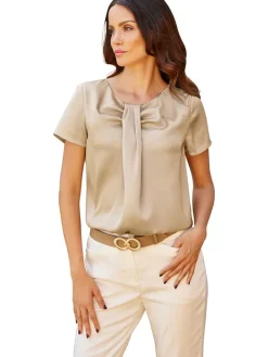 Bluse in Beige
