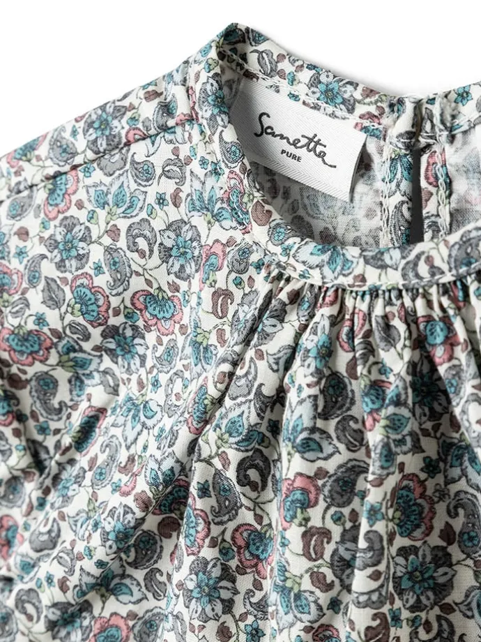 Bluse in Blau