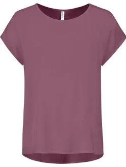 Bluse in Bordeaux