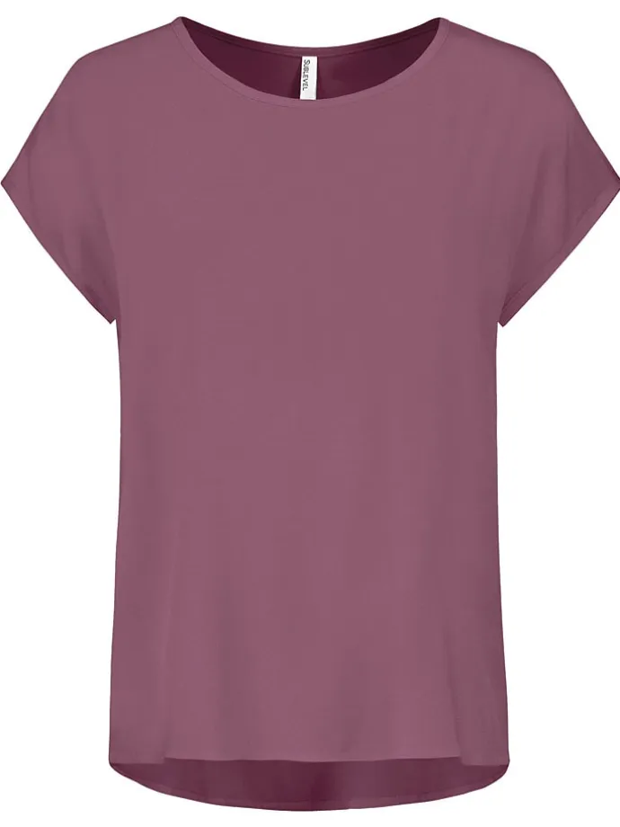 Bluse in Bordeaux