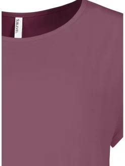 Bluse in Bordeaux