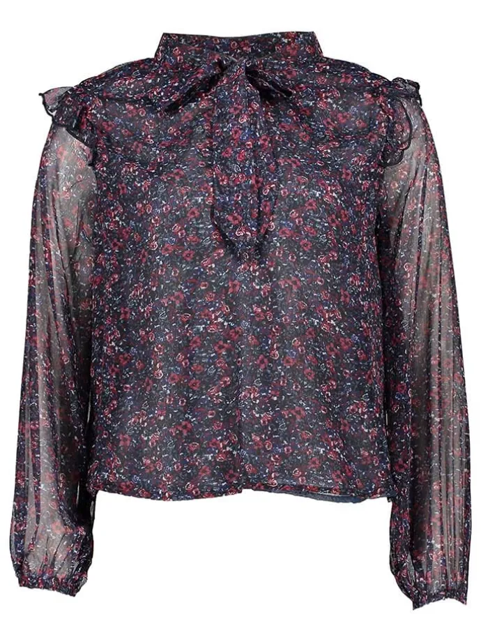 Bluse in Bordeaux