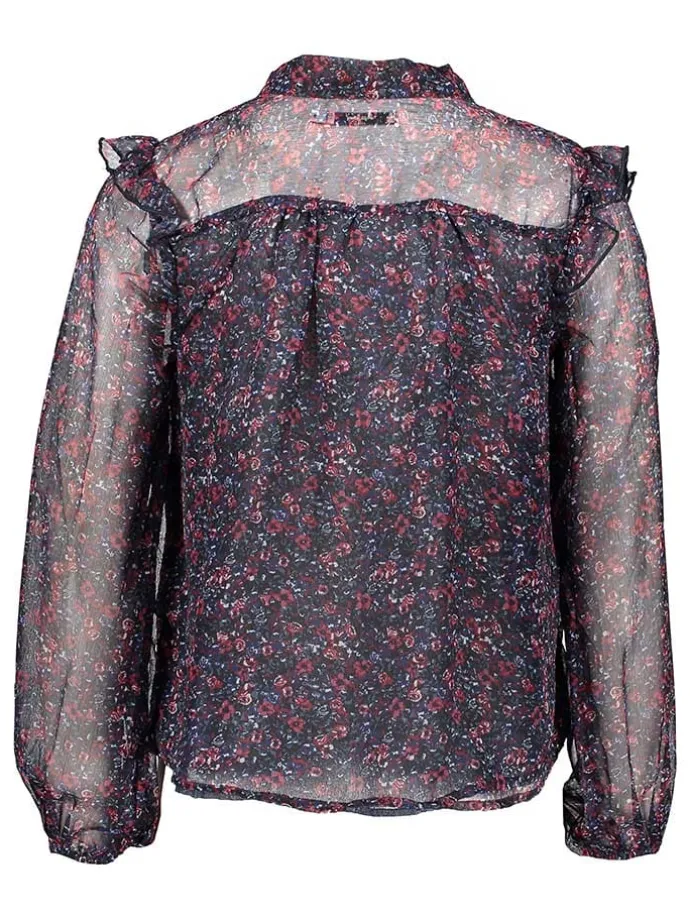 Bluse in Bordeaux