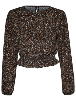 Bluse in Braun