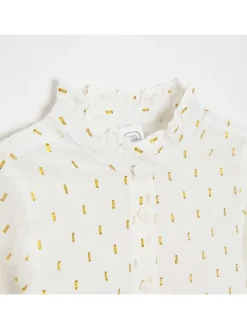Bluse in Creme