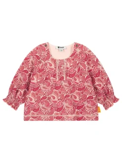 Bluse in Creme/ Rot