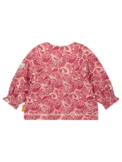 Bluse in Creme/ Rot