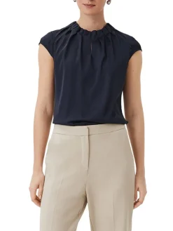 Bluse in Dunkelblau