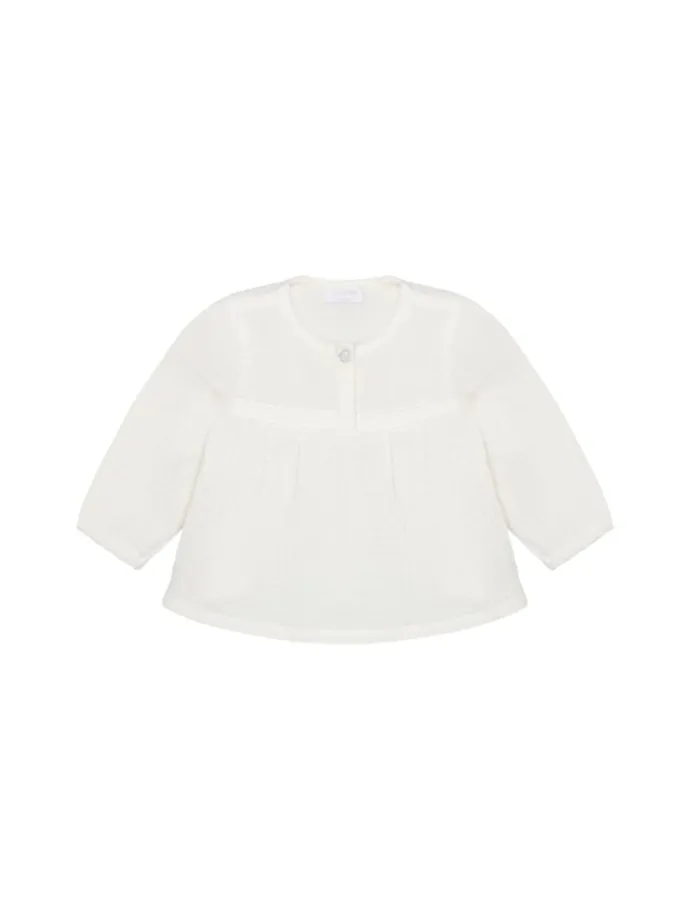 Bluse in Egret