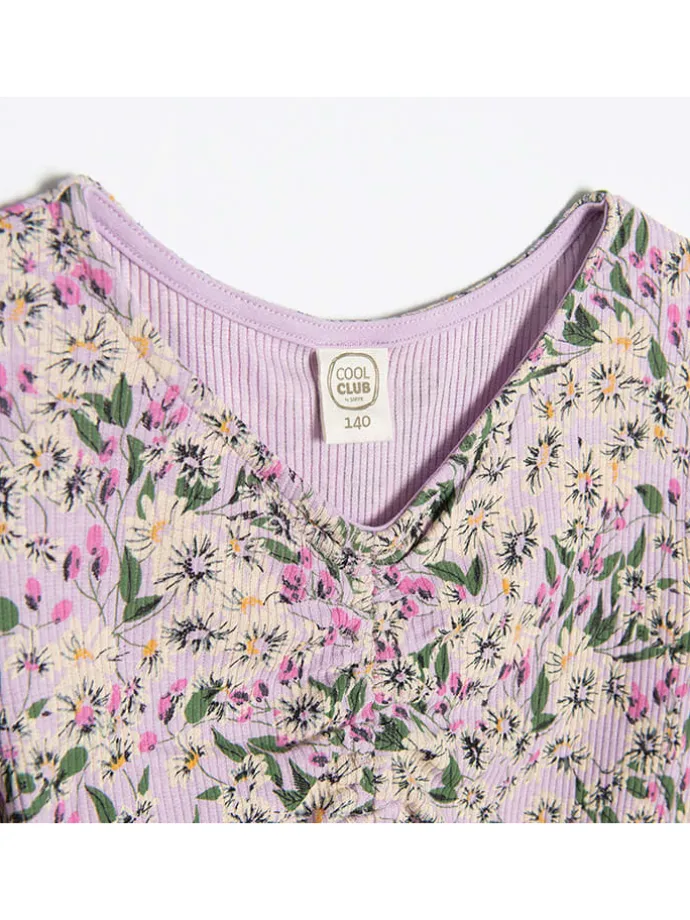 Bluse in Flieder