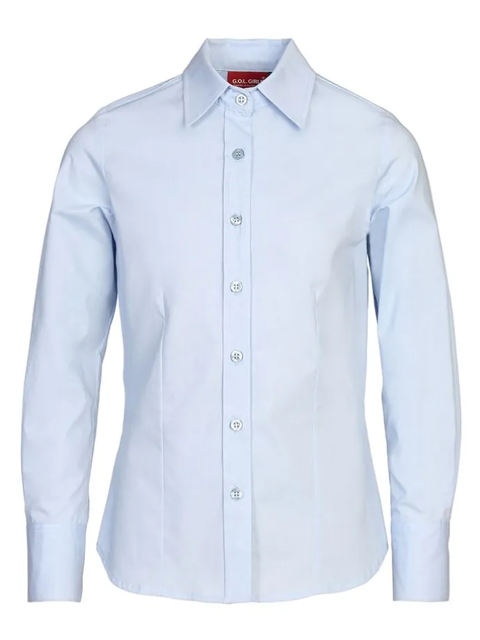 Bluse in Hellblau