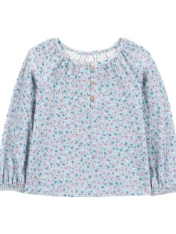 Bluse in Hellblau