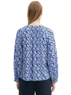 Bluse in Hellblau