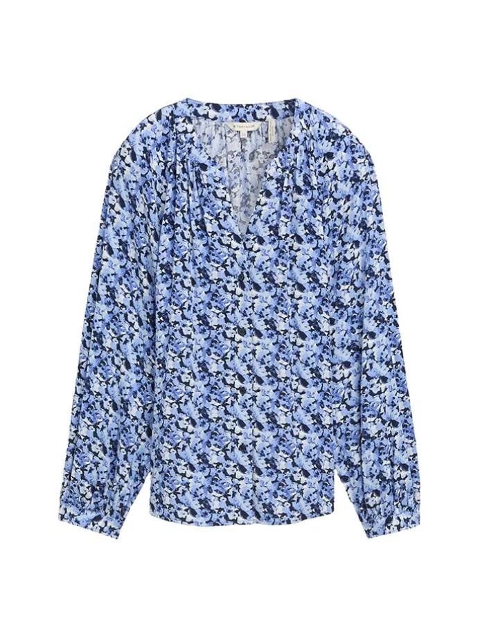 Bluse in Hellblau