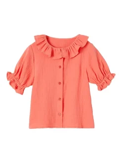 Bluse in Koralle