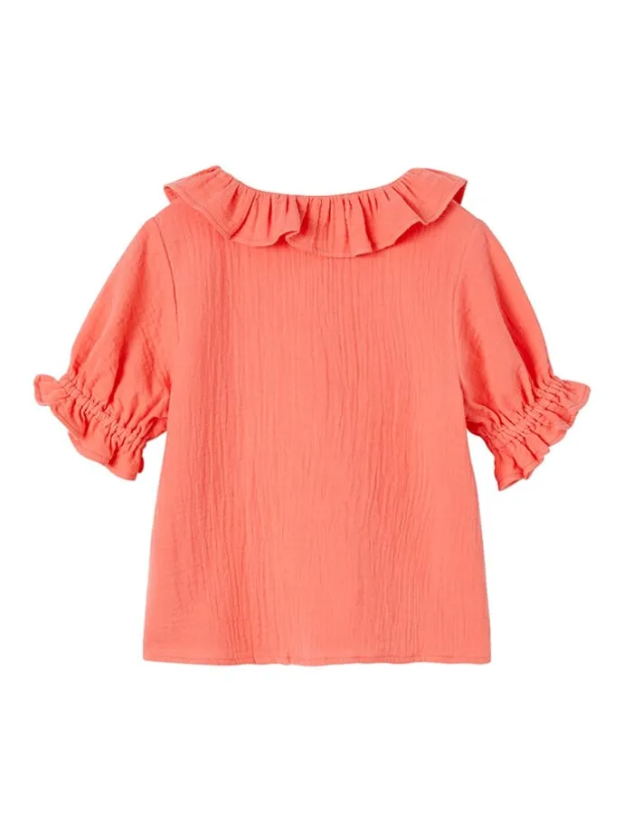 Bluse in Koralle