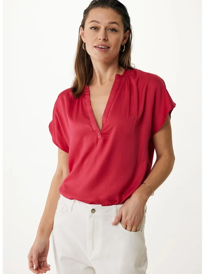 Bluse in Rot