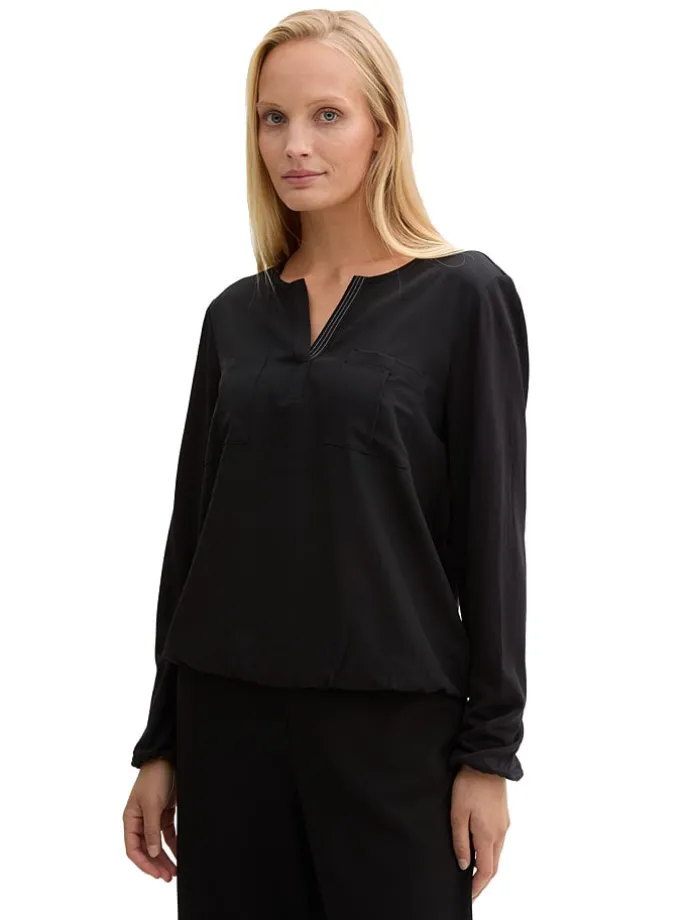 Bluse in Schwarz