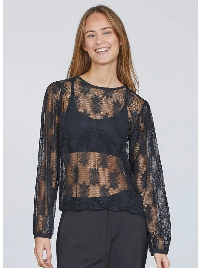 Bluse in Schwarz