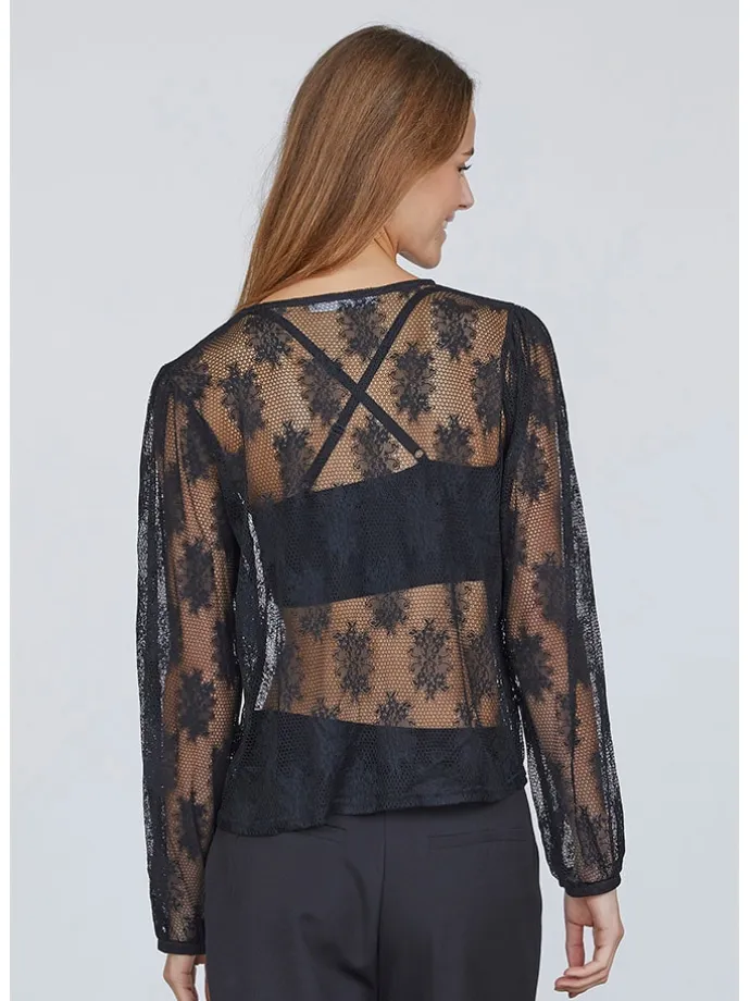 Bluse in Schwarz