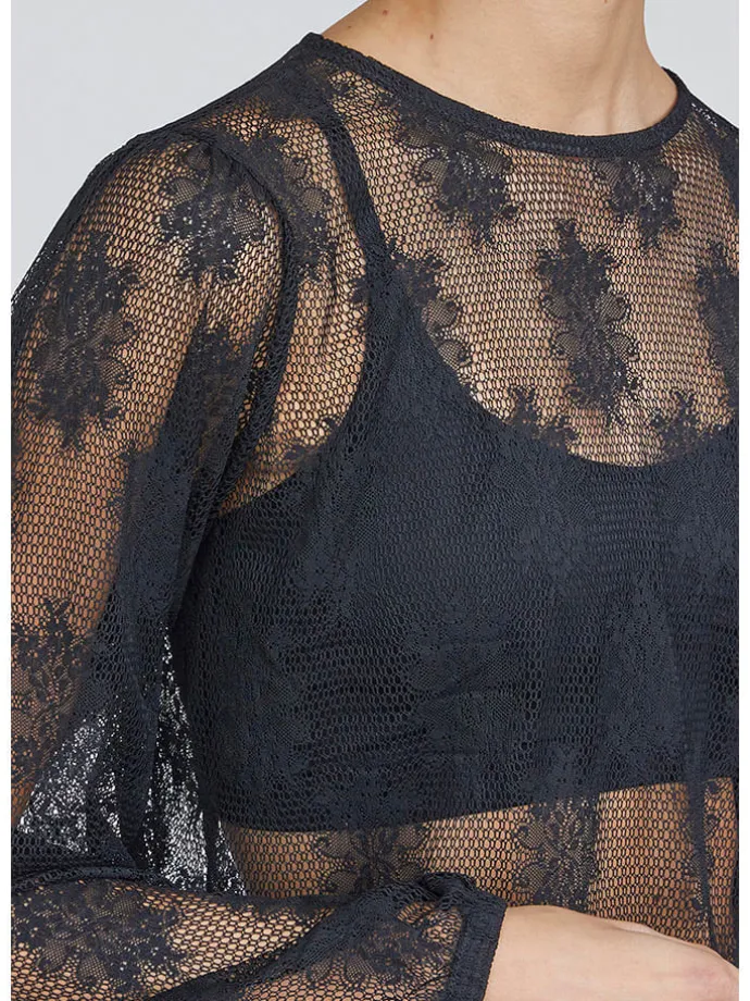 Bluse in Schwarz