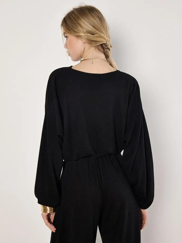 Bluse in Schwarz