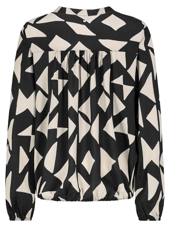 Bluse in Schwarz/ Weiß
