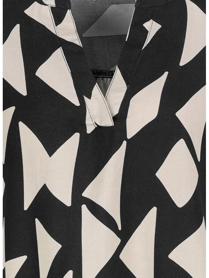 Bluse in Schwarz/ Weiß