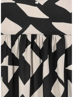 Bluse in Schwarz/ Weiß