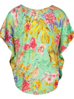 Bluse in Türkis