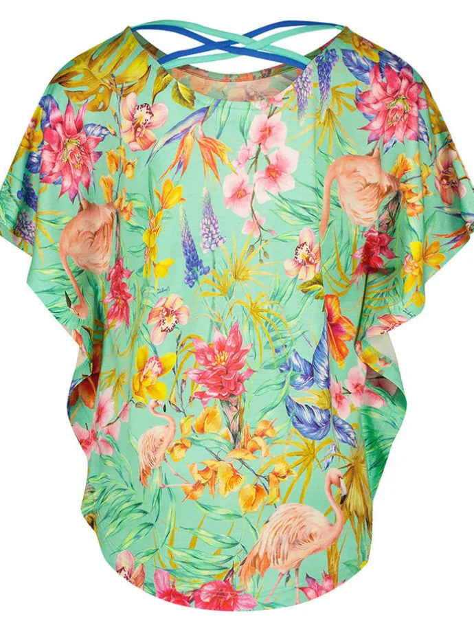 Bluse in Türkis
