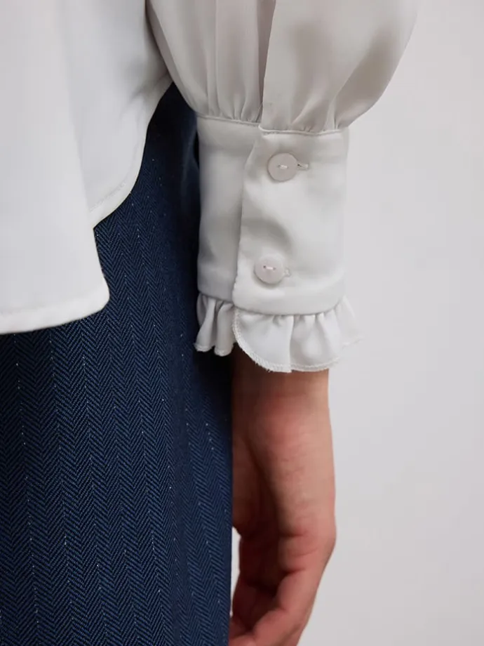 Bluse in Weiß