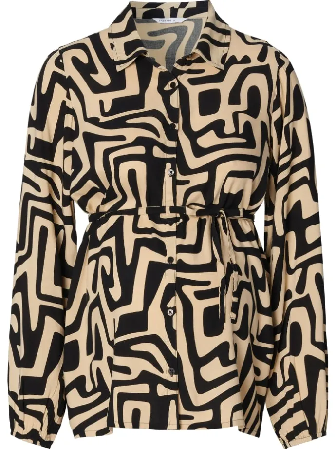 Bluse Leknes in Graphic Print