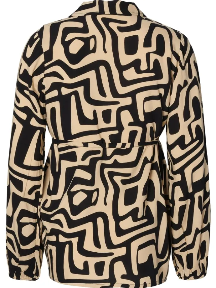 Bluse Leknes in Graphic Print