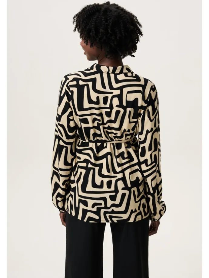 Bluse Leknes in Graphic Print