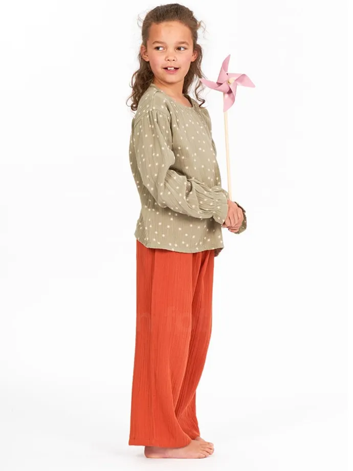 Bluse "Loba" in Khaki
