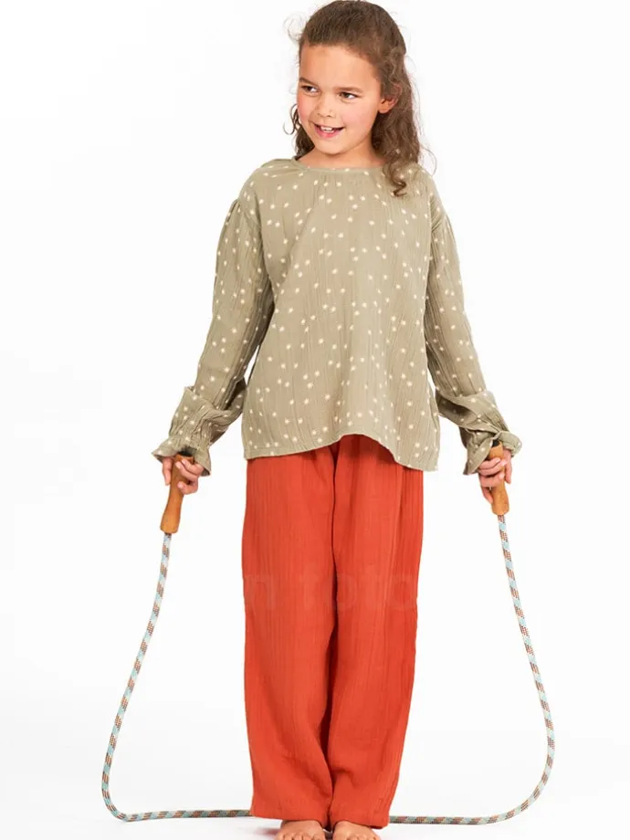 Bluse "Loba" in Khaki