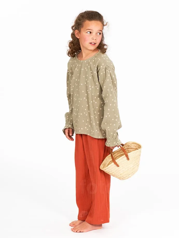 Bluse "Loba" in Khaki