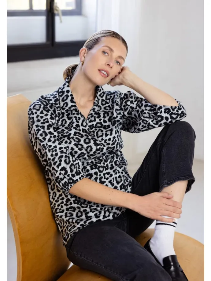 Bluse Mayte in Allover Leopard