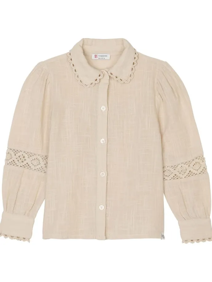 Bluse "Ninnekah" in Beige
