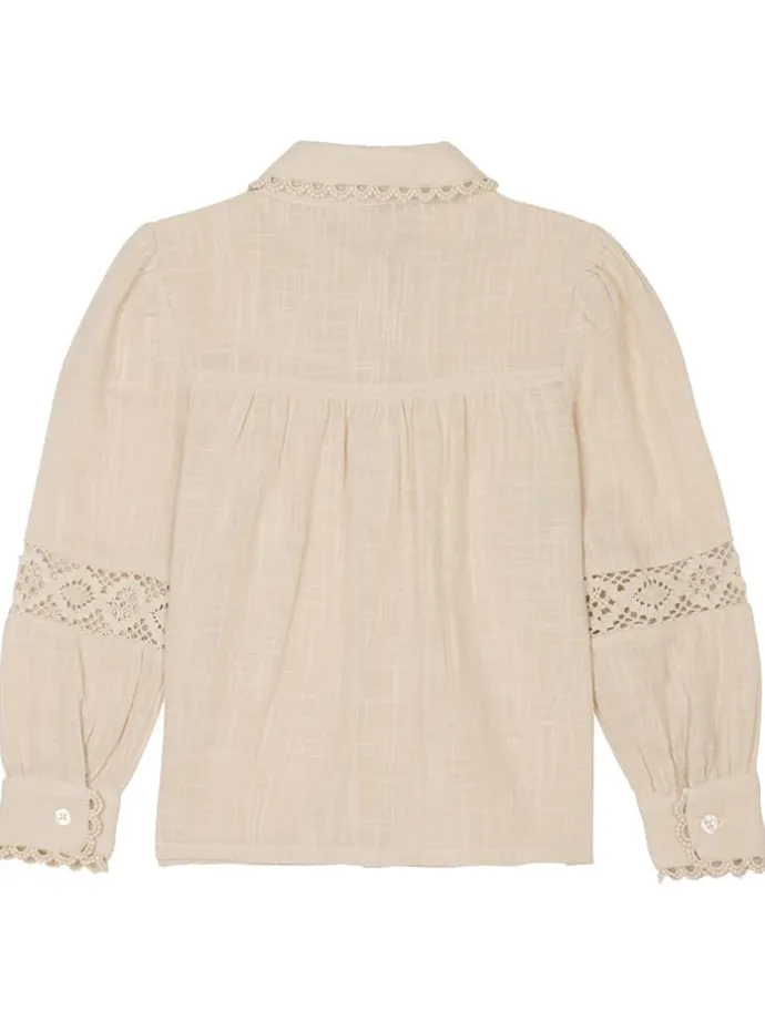 Bluse "Ninnekah" in Beige