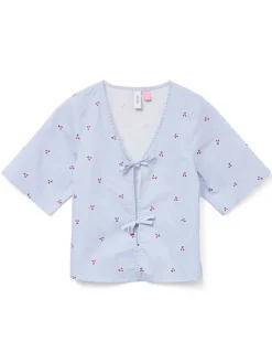 Bluse "Odea" in Hellblau