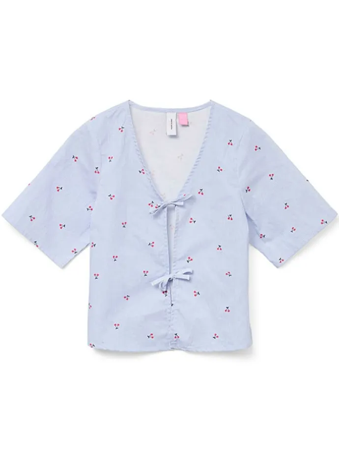 Bluse "Odea" in Hellblau
