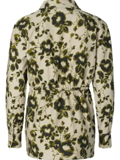 Bluse Perho in Big flower Abbey Stone